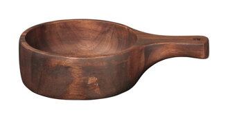 Drevená miska s rukoväťou WOOD 22,5 cm