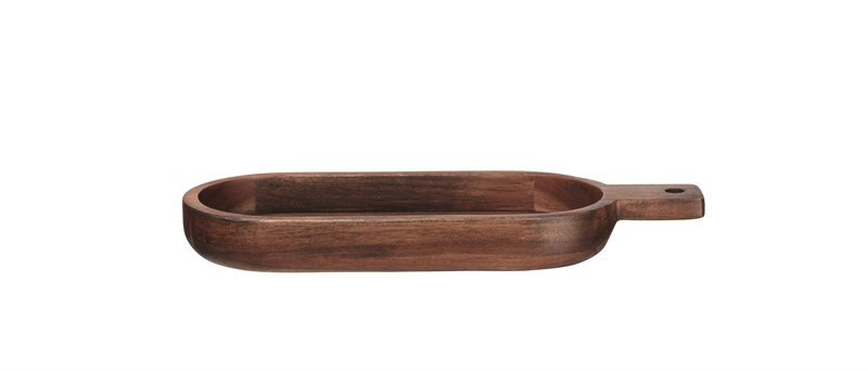 Drevená misa s rukoväťou WOOD 33,4 cm Drevená misa s rukoväťou WOOD 33,4 cm